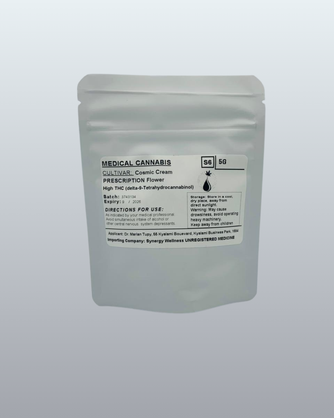 Indoor Flower Bag 5g - Cosmic Cream