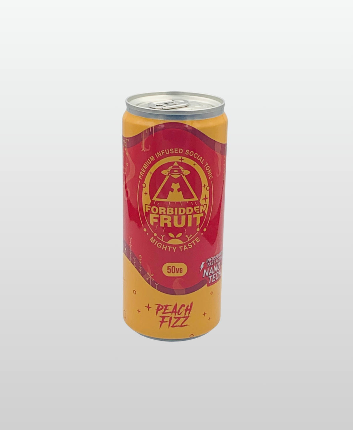 Can Peach Fizz Soda 50mg