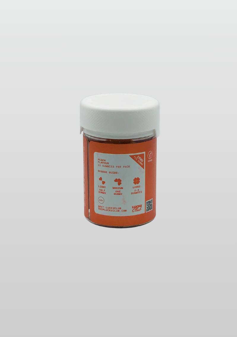 Lucky Club Gummies Peach 200mg